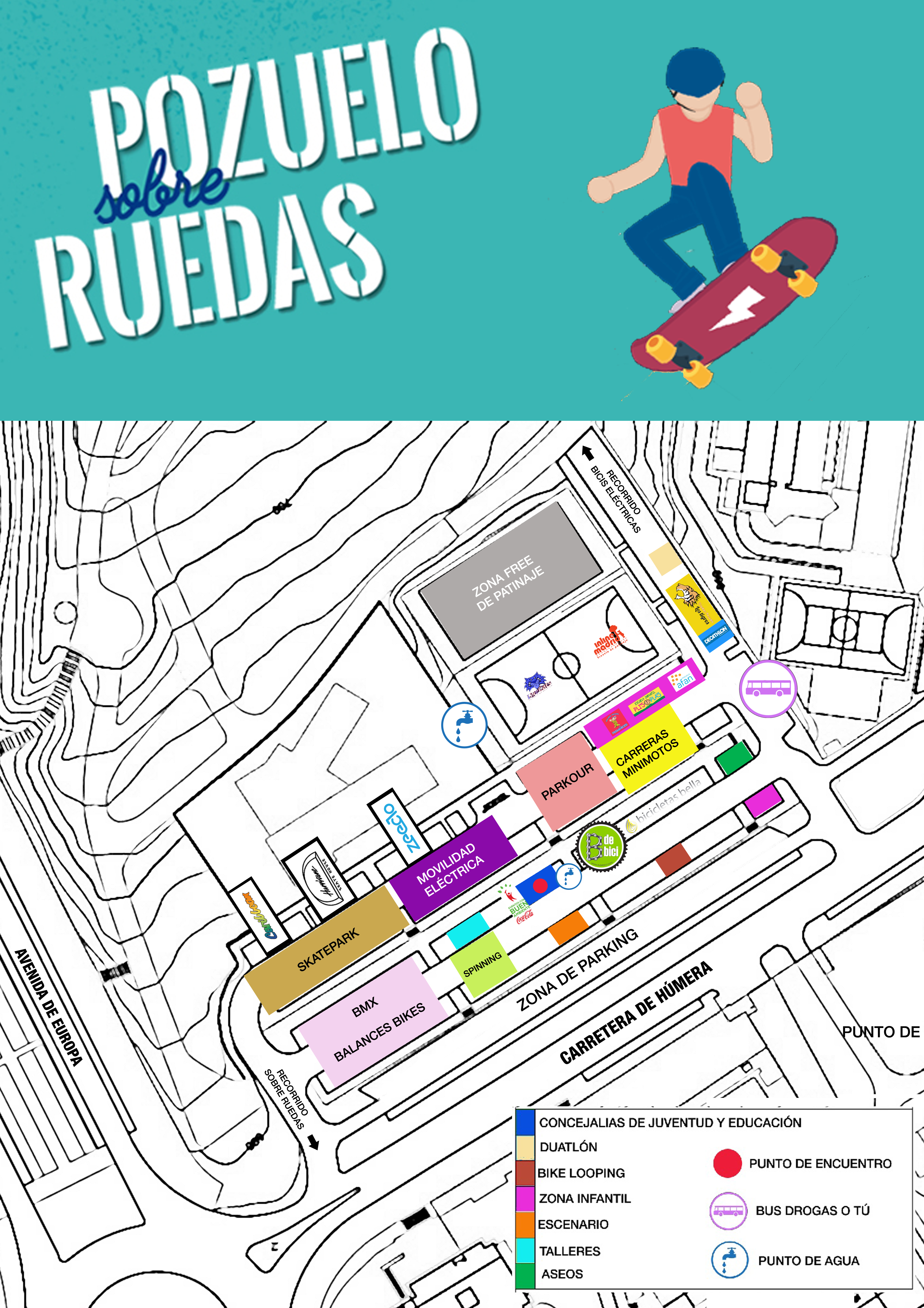 Plano Pozuelo sobre ruedas 2018